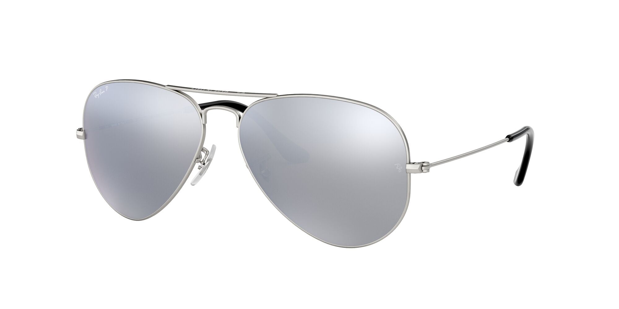 Silver mirror polarized store sunglasses