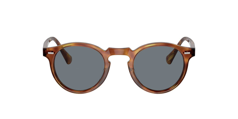 0OV5217S 1483R8  Gregory Peck (47) matte light brown/indigo photochromatic
