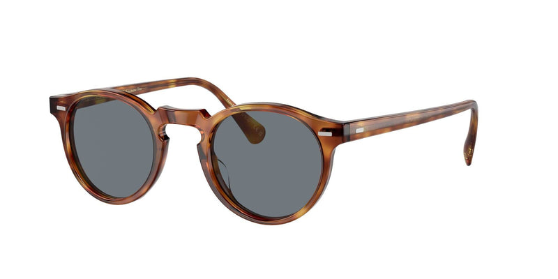 0OV5217S 1483R8  Gregory Peck (47) matte light brown/indigo photochromatic