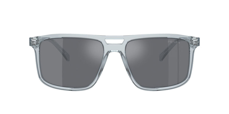 SPRA22S 19T175 (58) transparent azure/dark grey flash silver lens