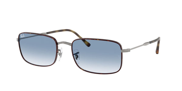 RB3746 92703F (56) havana on gunmetal/clear gradient blue lens