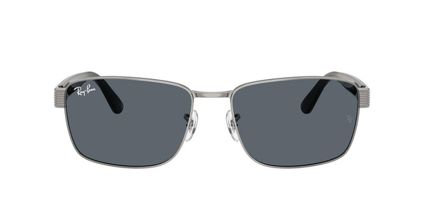 RB3750 004/R5 (62) gunmetal/blue lens