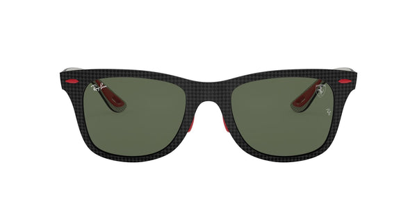 RB8395M F05471 Ferrari matte carbon/dark green lens