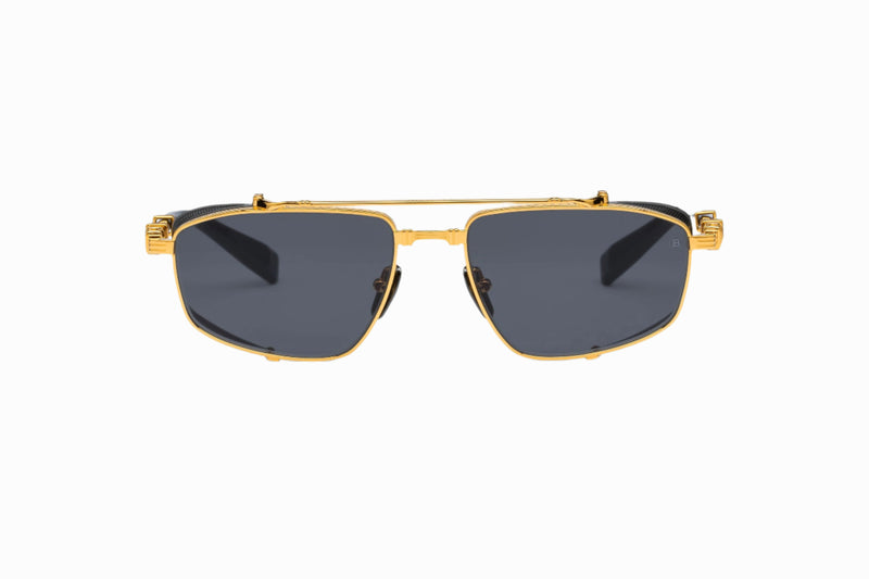 Balmain Brigade V BPS142D  gold black/smoke lens