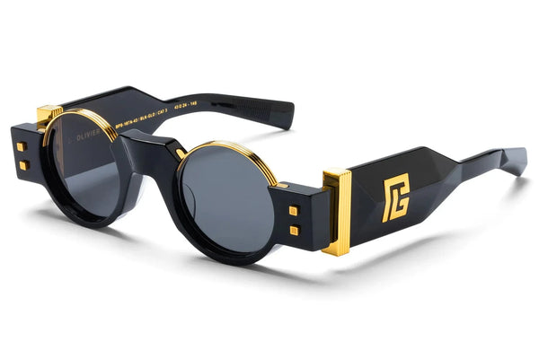 Balmain Olivier II 167A  LTD EDT 241/500 black gold/grey lens
