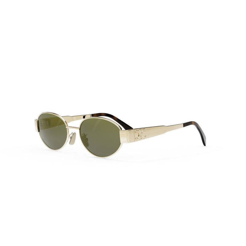 CL40235U 54 30N Meta Triomphe shiny yellow gold/green organic lens