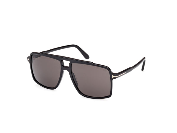 TF1177/S 01A Kemp shiny black/smoke lens