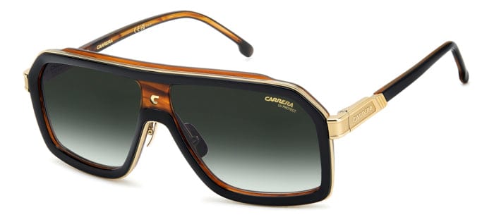 CARRERA 1053/S /TI 37N/9K black horn/green gradient lens