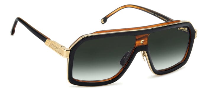 CARRERA 1053/S /TI 37N/9K black horn/green gradient lens