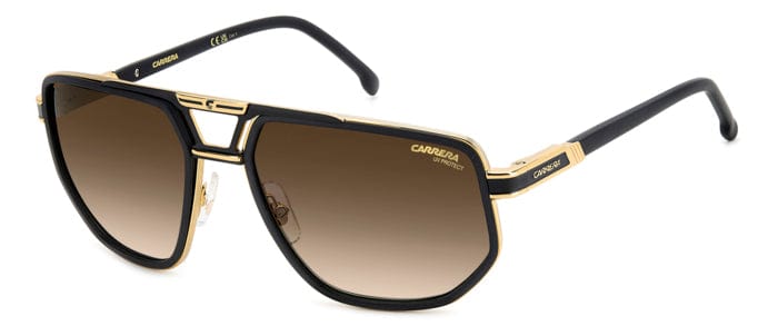 CARRERA 1072/S I46/GD matte black gold/brown gradient lens