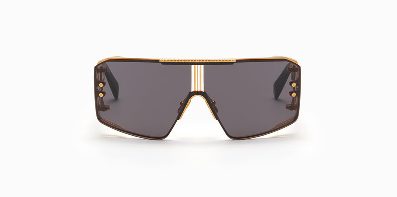 Balmain Le Masque  BPS146A black gold/grey lens