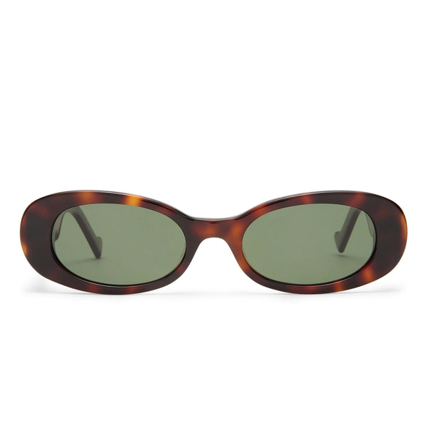 The Ellidy 2431797 dark tortoise/green mono polarised lens