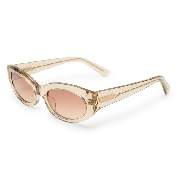 The Juliet 2431804 crystal latte/graduated brown polarised lens