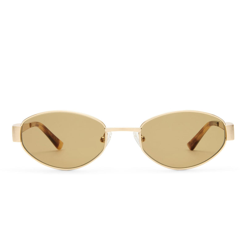 The Boston 2531805 brushed gold/sage tint lens
