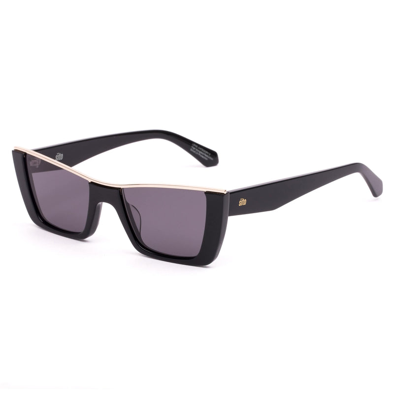 Florence black/gold/smokey grey lens