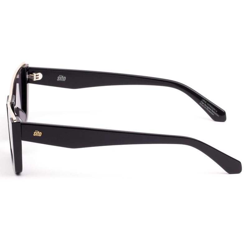 Florence black/gold/smokey grey lens