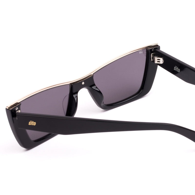 Florence black/gold/smokey grey lens