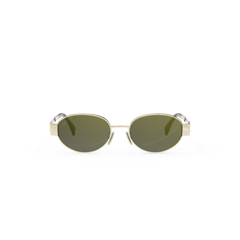 CL40235U 54 30N Meta Triomphe shiny yellow gold/green organic lens